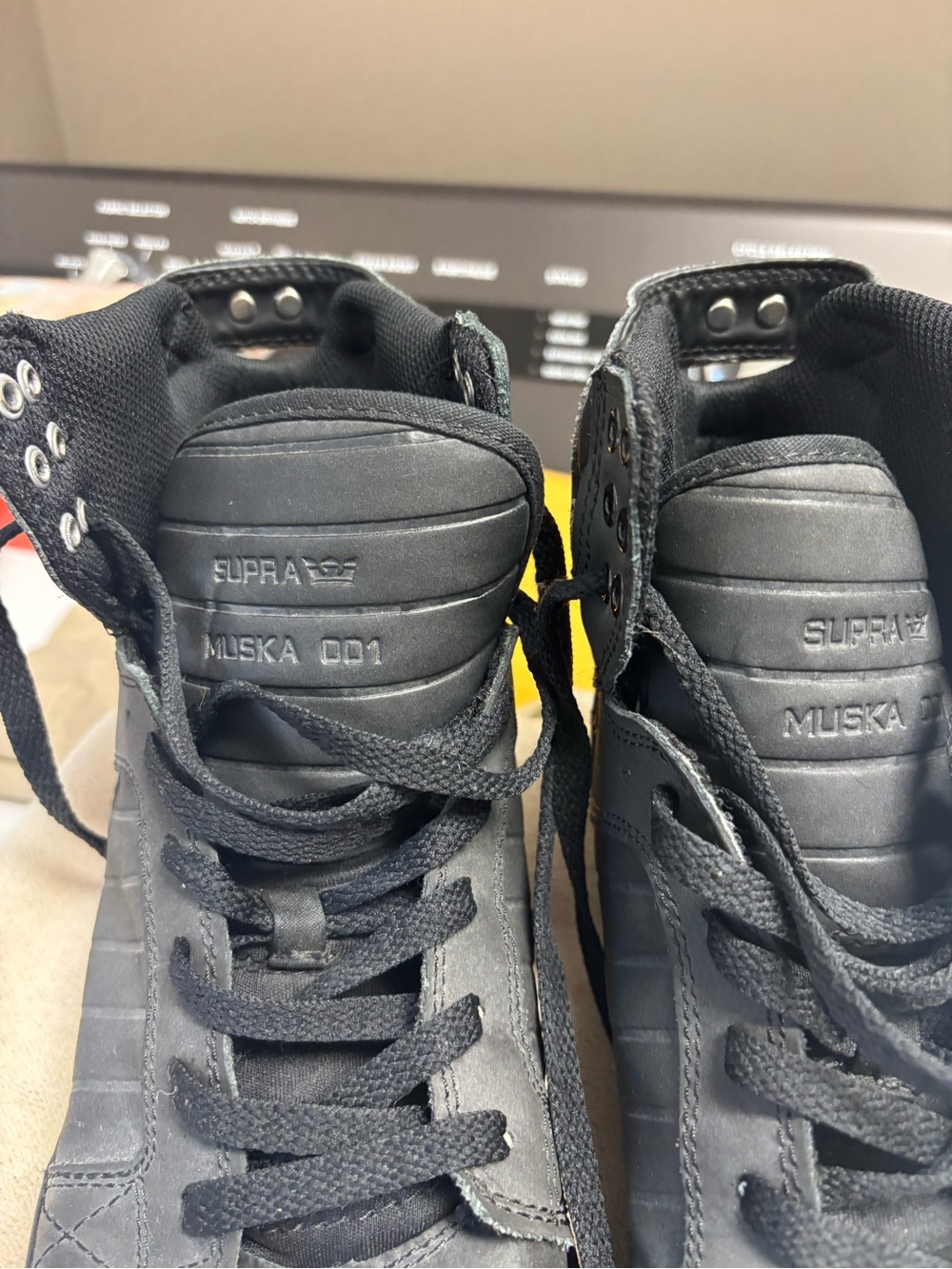 Supra Muska 001 High-Top Sneakers in Black